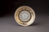 Bristol Saucer with Gilt Neoclassical Decoration, 1775-1778. Hard-paste porcelain. Dixon Galler ...