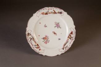 Chelsea Plate of 'Warren Hastings' Type, 1754-1755. Soft-paste porcelain. Dixon Gallery and Gar ...