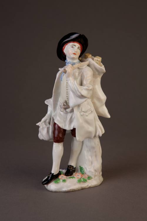 Chelsea Figure of a Carpenter, 1754-1755. Soft-paste porcelain. Dixon Gallery and Gardens; Gift ...