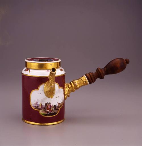 Meissen, Chocolate Pot and Cover, 1745. Hard-paste porcelain. Dixon Gallery and Gardens; Beques ...