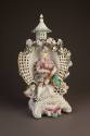 Derby Arbor Figure of a Seated Musician Playing a Bagpipe, ca. 1770. Soft-paste porcelain. Dixo ...