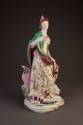 Derby Allegorical Figure of Britannia with Her Lion and Symbols of Puissance, 1765-1770. Soft-p ...