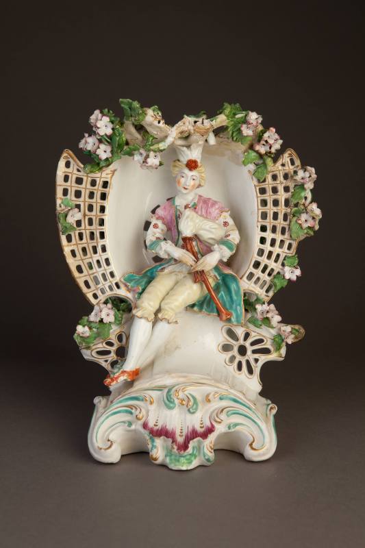 Derby Arbor Figure of a Seated Musician, ca. 1770. Soft-paste porcelain. Dixon Gallery and Gard ...