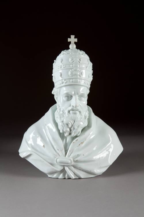 Meissen, Pope Pius V, 1743-1744. Hard-paste porcelain. Dixon Gallery and Gardens; Bequest of Mr ...