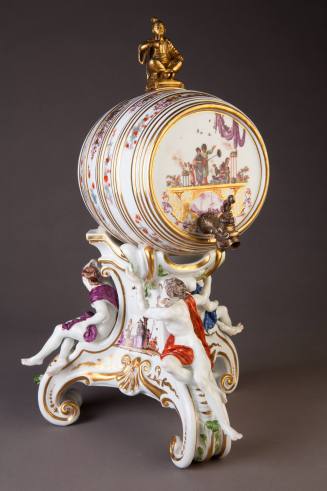 Meissen, Spirits Barrel and Stand, ca. 1735 and 1740-1745. Hard-paste porcelain. Dixon Gallery  ...