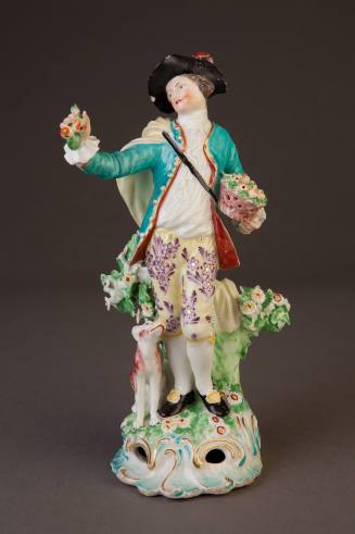 Derby Figure of the Shepherd from the 'Dresden Shepherds', 1785-1790. Soft-paste porcelain. Dix ...