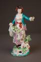 Derby Figure of a Shepherdess from the 'Dresden Shepherds', 1785-1790. Soft-paste porcelain. Di ...