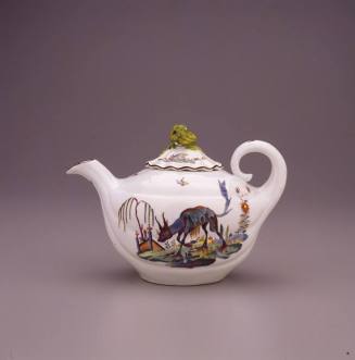 Meissen, Teapot and Cover  with Fabulous Creatures ("Fabeltiere"), ca. 1740. Hard-paste porcela ...