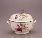 Höchst, Bouillon Bowl and Cover, ca. 1765. Hard-paste porcelain. Dixon Gallery and Gardens; Beq ...