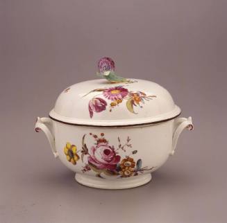 Höchst, Bouillon Bowl and Cover, ca. 1765. Hard-paste porcelain. Dixon Gallery and Gardens; Beq ...