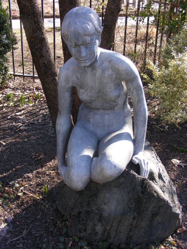 Geraldine Lewis Amendola, Youthful Nude, 1971. Eternity lead. Dixon Gallery and Gardens; Beques ...