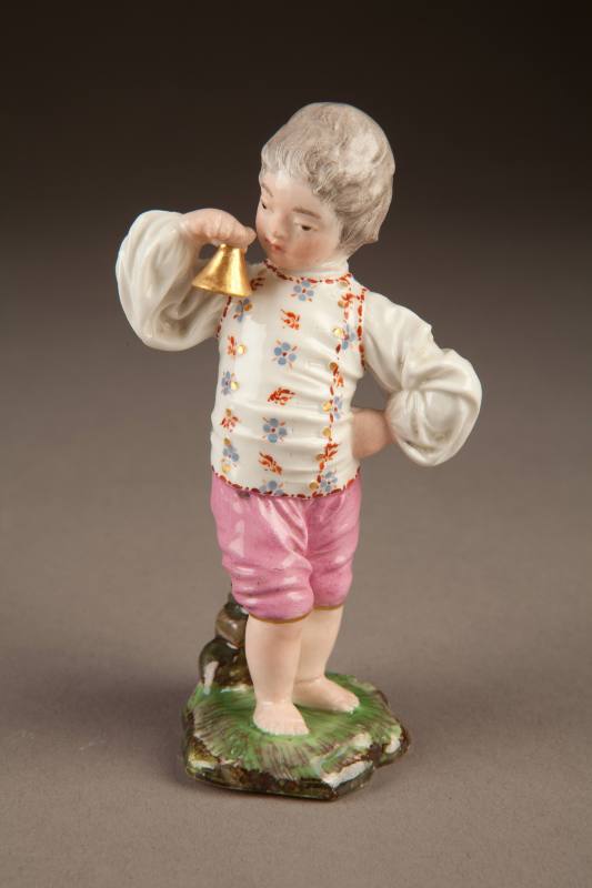 Höchst, Boy with Bell, 1775-1779. Hard-paste porcelain. Dixon Gallery and Gardens; Bequest of M ...