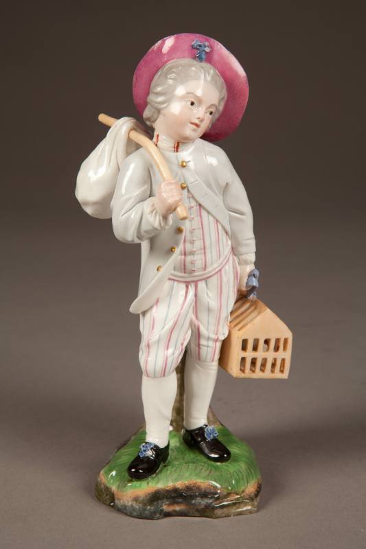 Höchst, Boy with a Cage, ca. 1770. Hard-paste porcelain. Dixon Gallery and Gardens; Bequest of  ...