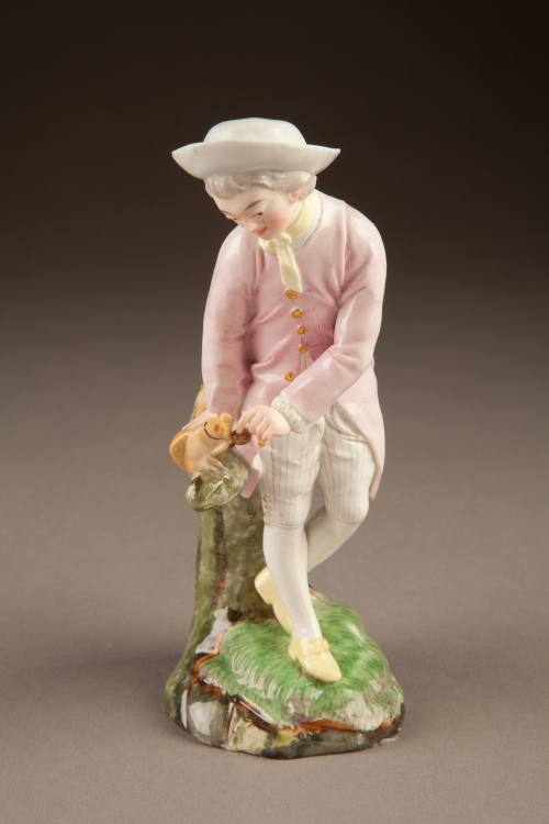 Höchst, Boy with Squirrel, ca. 1775. Hard-paste porcelain. Dixon Gallery and Gardens; Bequest o ...