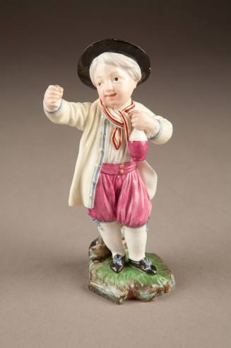 Höchst, Boy with Flask, ca. 1775. Hard-paste porcelain. Dixon Gallery and Gardens; Bequest of M ...