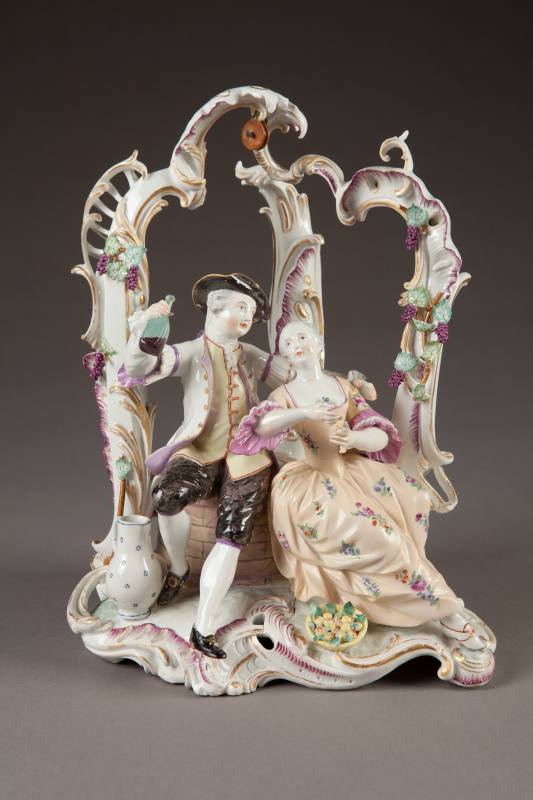 Höchst, Arbor Group with Allegory of Autumn, 1755-1765. Hard-paste porcelain. Dixon Gallery and ...