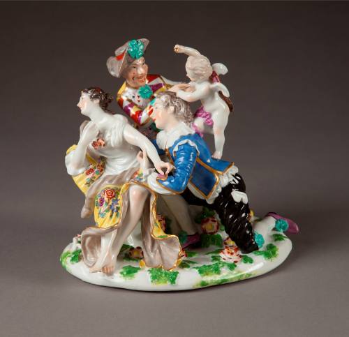 Meissen, The Impetuous Lover, ca. 1743. Hard-paste porcelain. Dixon Gallery and Gardens; Beques ...