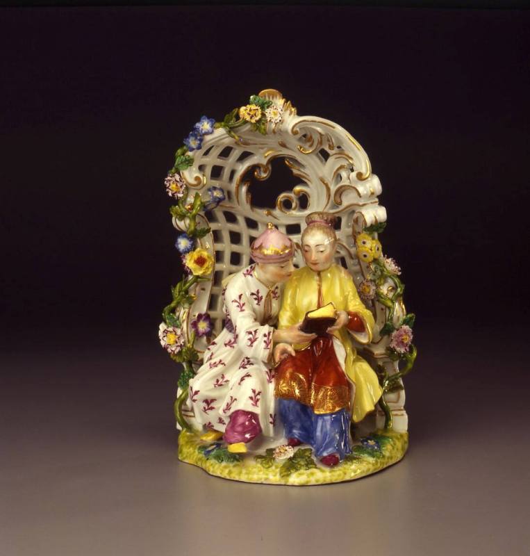 Meissen, Chinese Lovers, ca. 1755. Hard-paste porcelain. Dixon Gallery and Gardens; Bequest of  ...