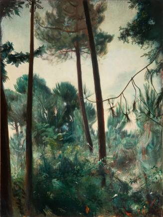 Pietro Annigoni, The Pine Grove, 1950. Oil on wood panel. Dixon Gallery and Gardens; Bequest of ...