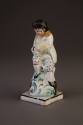 Staffordshire, Pearlware Allegorical Figure of 'Summer,' 1790-1800. Cream-colored earthenware.  ...