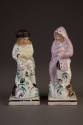 Staffordshire, Two Staffordshire Pearlware Allegorical Figure of 'Summer' and 'Winter,' 1790-18 ...