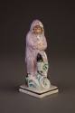 Staffordshire, Pearlware Allegorical Figure of 'Winter,' 1790-1800. Cream-colored earthenware.  ...