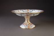 Staffordshire Comport with Sèvres-Style Floral Decoration, 1830-1840. Bone china. Dixon Gallery ...