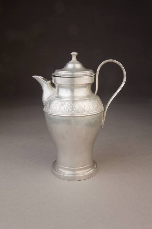 Johann Georg Gunzler, Footed Milk Jug, ca. 1833–1875. Pewter. Dixon Gallery and Gardens; Gift o ...