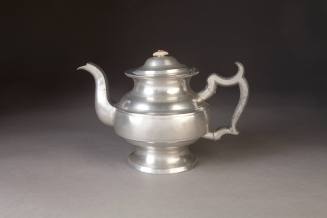 Stevens Manning & Co., Footed Teapot, ca. 1810–1825. Pewter. Dixon Gallery and Gardens; Gift of ...