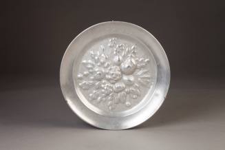 Unknown maker, Plate (Decorative), late 18th century. Pewter. Dixon Gallery and Gardens; Gift o ...