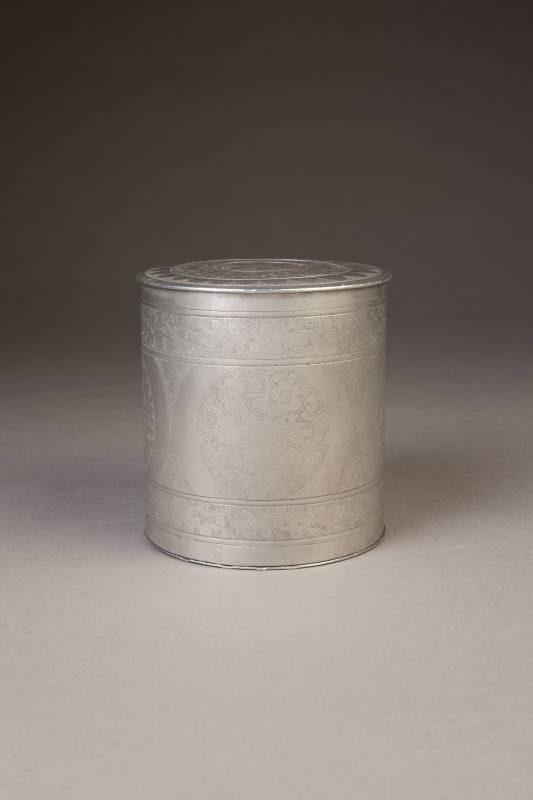 Unknown maker, Humidor, ca. 1900. Pewter. Dixon Gallery and Gardens; Gift of Dr. and Mrs. Justi ...