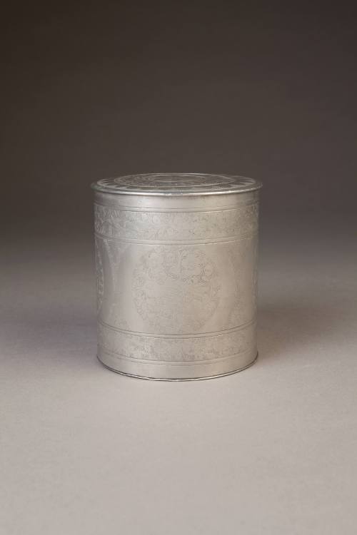Unknown maker, Humidor, ca. 1900. Pewter. Dixon Gallery and Gardens; Gift of Dr. and Mrs. Justi ...