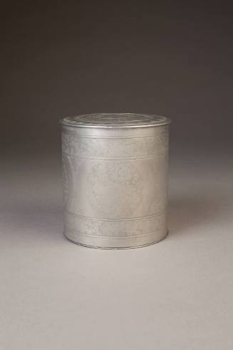Unknown maker, Humidor, ca. 1900. Pewter. Dixon Gallery and Gardens; Gift of Dr. and Mrs. Justi ...