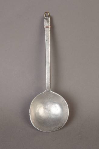 Unknown maker, Spoon (Puritan Spoon), ca. 1700. Pewter. Dixon Gallery and Gardens; Gift of Dr.  ...