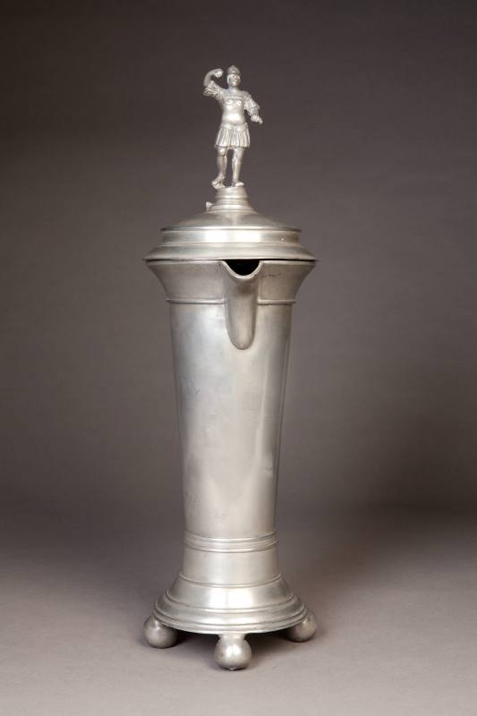 Richard Bertram, Footed Covered Zunft Flagon, ca. 1875. Pewter. Dixon Gallery and Gardens; Gift ...