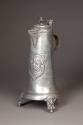 Unknown maker, Footed Spring Flagon, early 19th century. Pewter. Dixon Gallery and Gardens; Gif ...