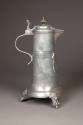 Unknown maker, Footed Spring Flagon, early 19th century. Pewter. Dixon Gallery and Gardens; Gif ...