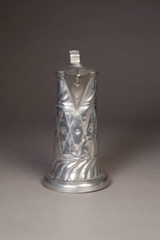 Unknown maker, Repousse Spire Flagon, Mid 18th century. Pewter. Dixon Gallery and Gardens; Gift ...