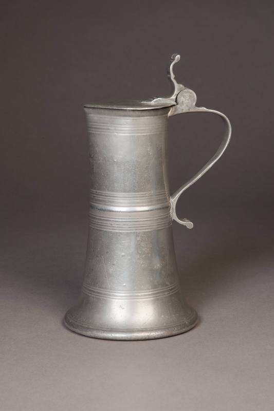 Johann Schaefer, Spring Flagon, ca. 1745-1771. Pewter. Dixon Gallery and Gardens; Gift of Dr. a ...