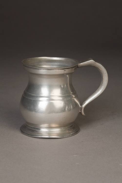 Unknown maker, Half Pint Belly Measure, ca. 1850. Pewter. Dixon Gallery and Gardens; Gift of Dr ...