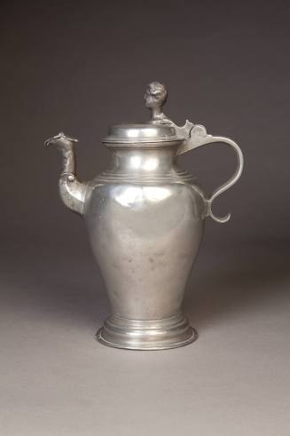 Unknown maker, Covered Wine Dispenser, 18th century. Pewter. Dixon Gallery and Gardens; Gift of ...
