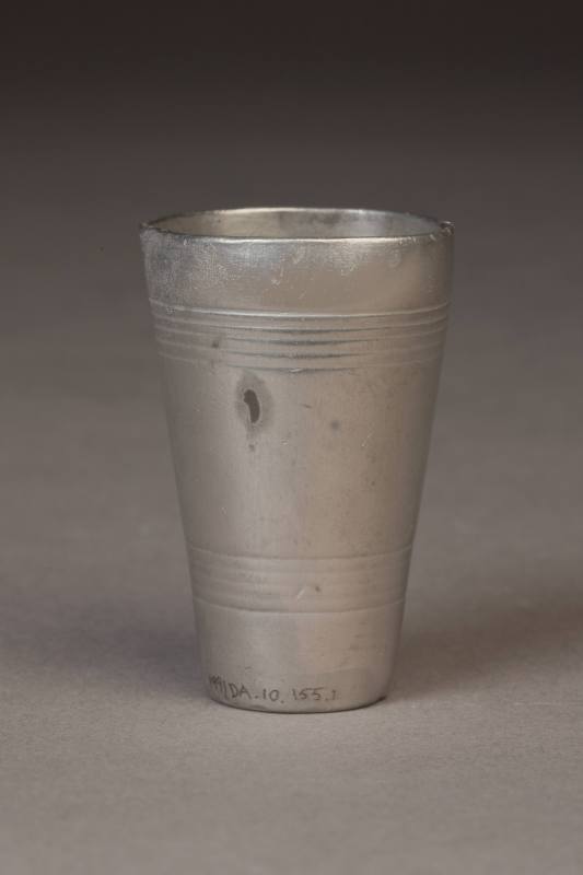 Unknown maker, Measure, mid 19th century. Pewter. Dixon Gallery and Gardens; Gift of Dr. and Mr ...