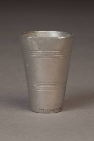 Unknown maker, Measure, Mid 19th century. Pewter. Dixon Gallery and Gardens; Gift of Dr. and Mr ...