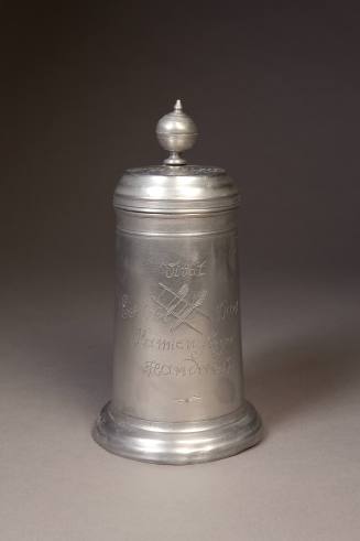 Unknown maker, Zunft Flagon, ca. 1821. Pewter. Dixon Gallery and Gardens; Gift of Dr. and Mrs.  ...