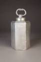 Unknown maker, Hexagonal Covered Flask, ca. 1800. ewter. Dixon Gallery and Gardens; Gift of Dr. ...