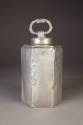 Unknown maker, Hexagonal Covered Flask, ca. 1800. ewter. Dixon Gallery and Gardens; Gift of Dr. ...