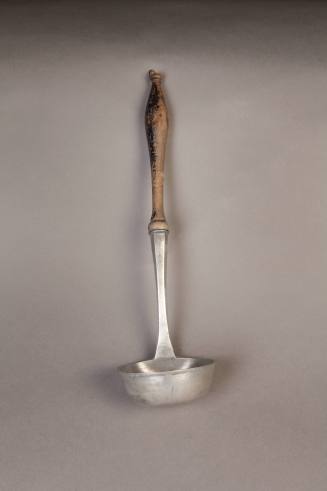 Unknown maker, Ladel with Wooden Handel, late 18th-early 19th century. Pewter and wood. Dixon G ...