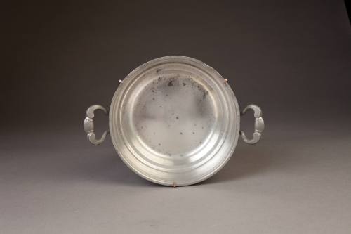 C. Reutlinger, Double Handle Bowl, 19th century. Pewter. Dixon Gallery and Gardens; Gift of Dr. ...