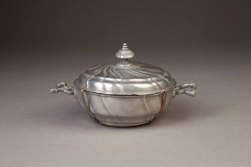 Johann David Kallenberg II, Covered Dish, ca. 1760-1804. Pewter. Dixon Gallery and Gardens; Gif ...