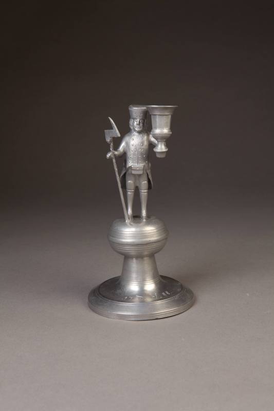 Christian August Klemm, Figural Miner Candlestick, 1807-1841. Pewter. Dixon Gallery and Gardens ...